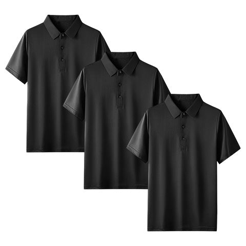 Camisa Polo Masculina Seda Gelada (Compre 1 Leve 3)